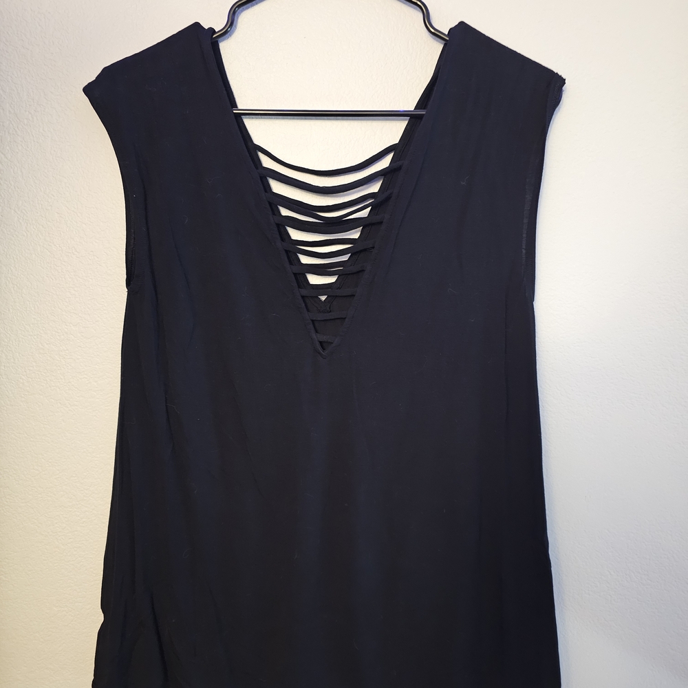 American Eagle Outfitters Black V-Neck Blouse